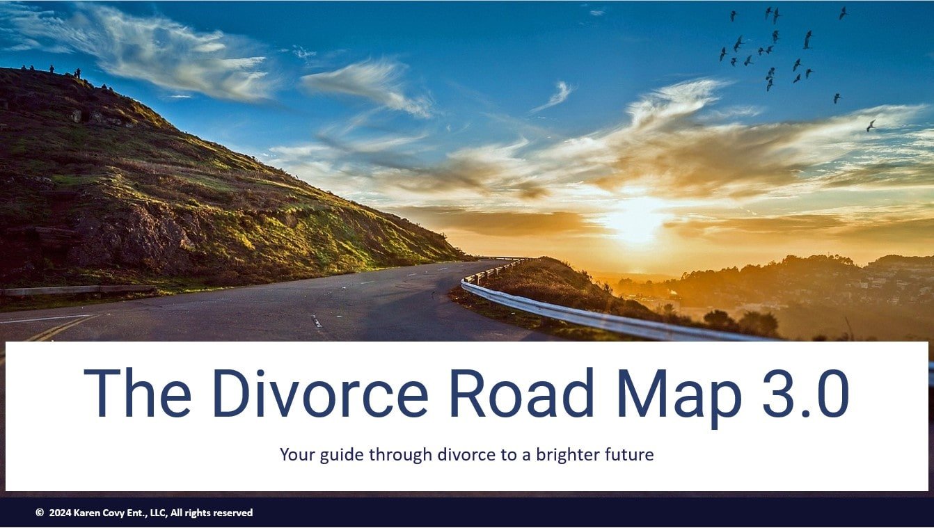 Divorce Road Map 3.0 Cover Photo Cover photo for the Divorce RoadMap 3.0 Program: Mountain road at sunrise.